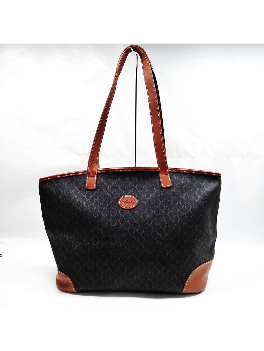 LONG CHAMP Tote Bag Black PVC 1084224